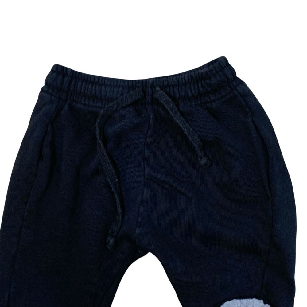 Nununu World Skull Patchwork Jogger Sweatpants Black Boys 3-4Y Unisex Israel - Picture 7 of 11